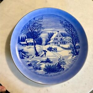Currier & Ives Decorative Plate